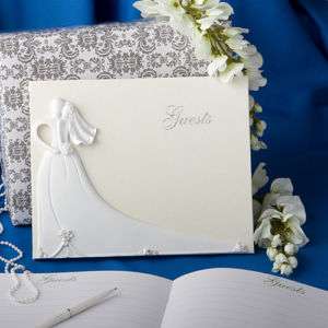 BRIDE AND GROOM WEDDING, SHOWER GUEST BOOK & PEN SET  