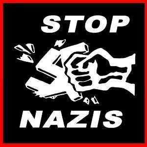 STOP NAZIS (Anti Nazi Antifa Fascism ACAB Punk) T SHIRT  