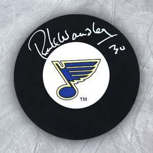  RICK WAMSLEY St Louis Blues SIGNED Hockey PUCK: Sports 