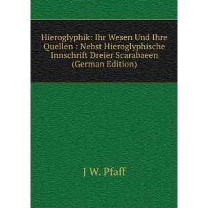   Dreier Scarabaeen (German Edition) (9785877422933) J W. Pfaff Books