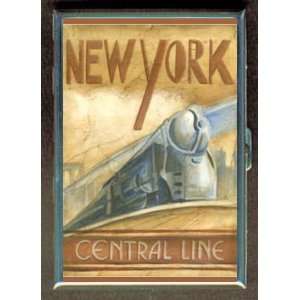 KL TRAIN NEW YORK CENTRAL LINE ID CREDIT CARD WALLET CIGARETTE CASE 