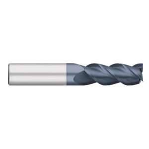   Carbide End Mill, 3 Flute, 45° Helix , ALTiN Coated: Home Improvement