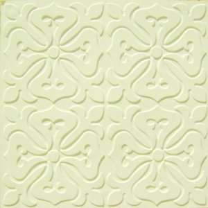  101 Faux Tin Ceiling Tile Glue up (24x24) Creme Matte 