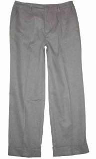 White Stag 10P 10 Petite Womens Gray Pants Slacks 6A74  