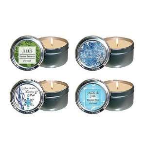  Personalized Winter Theme Travel Candle Wedding Favors 