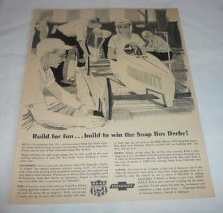 1963 Chevrolet Soap Box Derby ad ~ BUILD FOR FUN  
