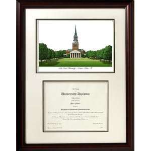  Wake Forest Scholar Lithograph Diploma Holder Sports 