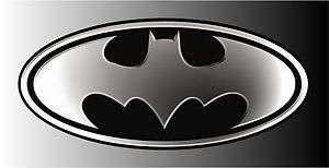 Batman Classic Logo Metallic Sheen Bumper Sticker Decal  