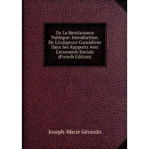   Ã©conomie Sociale (French Edition) Joseph Marie GÃ©rando Books