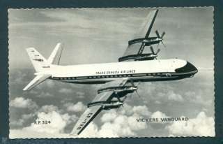 X1138 Valentines Aircraft Postcard   Vickers Vanguard  