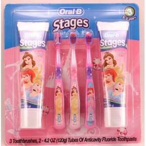 Oral B Stages Disney princesses toothbrushes and anticavity fluoride 