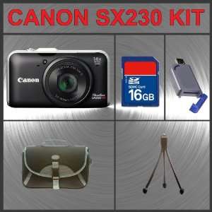  Canon Powershot SX230 HS Digital Camera (Black) Huge 