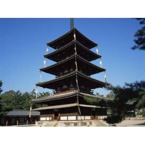  Pagoda, Horyu Ji Temple, Unesco World Heritage Site, Founded 