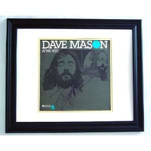  DAVE MASON Autographed CUSTOM FRAMED Signed Album LP 
