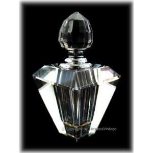  Art Deco Cut Crystal Perfume Bottle in Gift box