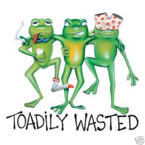 Toadily Wasted Frogs Frog Tshirt Sizes/Colors  