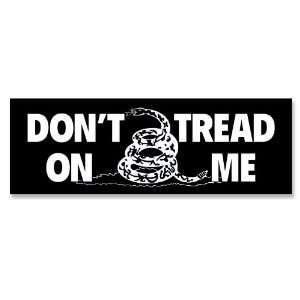    Black Dont Tread on Me (Tea Party) Bumper Sticker 