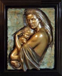 Bill Mack Tenderness Hand Signed Bonded Bronze Sculpture, Mother 