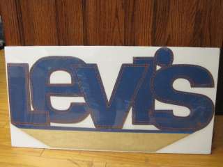 Vintage NOS Levis jeans cardboard sign display advert  