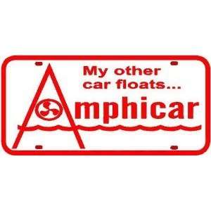  AMPHICAR LICENSE PLATE classic car sign