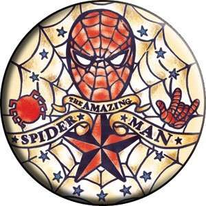    Marvel Spiderman Spidey Tattoo Button B SPI 0020 Toys & Games