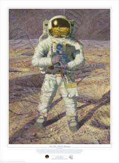 Alan BEAN First Men ; Neil A. Armstrong LTD art Giclee print Apollo 11 