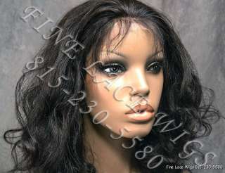 Indian Remy Full Lace Loose Wavy Curly Straight Wig  
