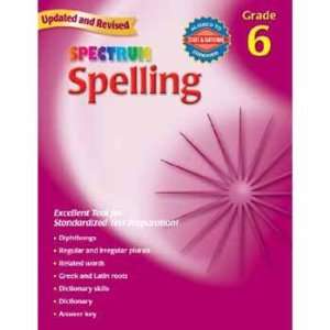  Spectrum Spelling, Grade 6 (9780769652665) Not Available 