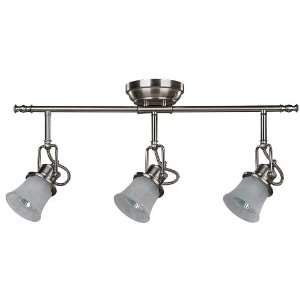   Vision White Tea Stained Glass 3 Bulb Light Dropped Track Lighting