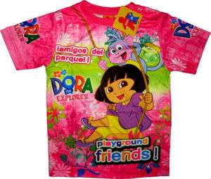 DORA THE EXPLORER Kids Girls T Shirts Tops XL Age 8 10  