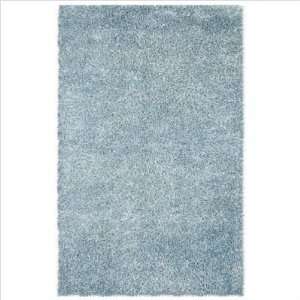   Woven Polyester Baby Blue Shag Rug Size 6 Round Furniture & Decor