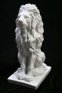 Large Aggressive Lion King Sitting Statue Vittoria  