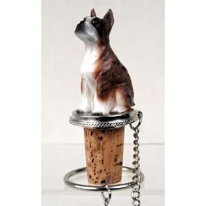  Boxer Brindle Wine Bottle Stopper   DTB33C: Everything 