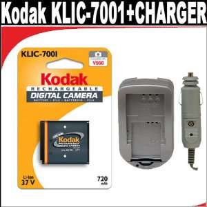  Kodak Li Ion Rechargeable Digital Camera Battery KLIC 7001 