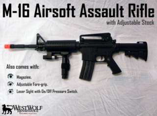   Special M4/M 16 Military Airsoft Assault Rifle/Gun + Laser & More NEW