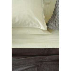  Area Cross Celery Queen Fitted Sheet: Home & Kitchen