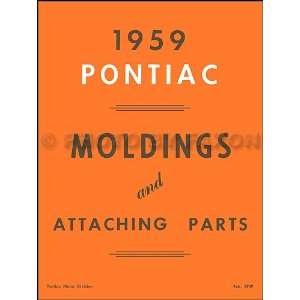   1959 Pontiac Body Molding and Clips Parts Catalog Reprint Pontiac