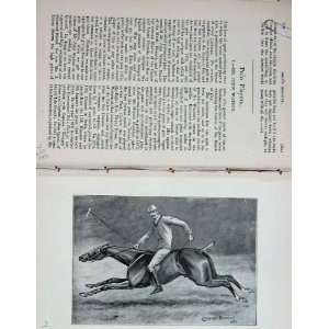   Antique Portrait 1896 Mr John Watson Fritz Polo Horse
