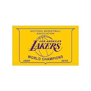 New England Flag & Banner Los Angeles Lakers 2010 Nba Finals Champions 