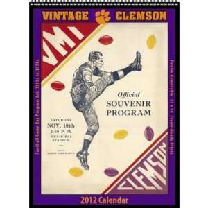   Vintage Clemson Football 2012 Wall Calendar