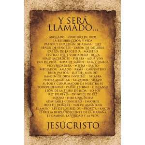  NAMES OF JESUS CHRIST SPANISH POSTER 24X 36 #7273