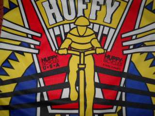vintage HUFFY USA BICYCLE BIKE JERSEY POLY t shirt YM  