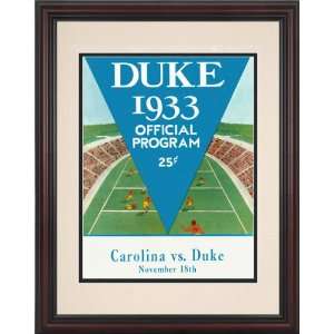  1933 Duke Blue Devils vs. North Carolina Tar Heels 8.5 x 