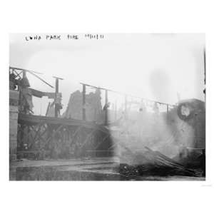 Luna Park Coney Island, NY after Fire Photograph No.2   Coney Island 