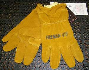 GLOVE CORP Fireman VIII Firefighting Gloves Gauntlet 2X  