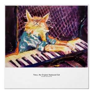 keyboard Cat Color Poster 