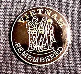 HAT/CAP PIN Military Insignia VIETNAM REMEMBERED  