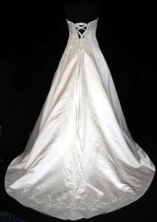 Org$799 Alfred Angelo Ivory 12 Informal Wedding Bridal Dress  
