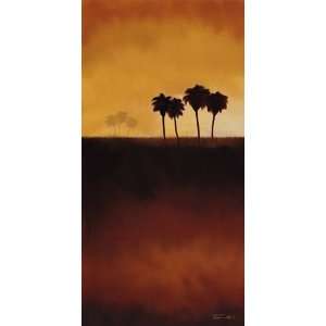  Tandi Venter 18W by 36H  Sunset Palms II CANVAS Edge 