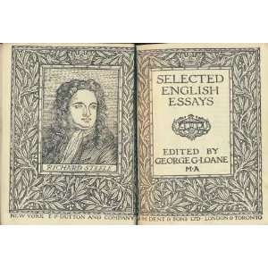  Selected English Essays George G Loane Books